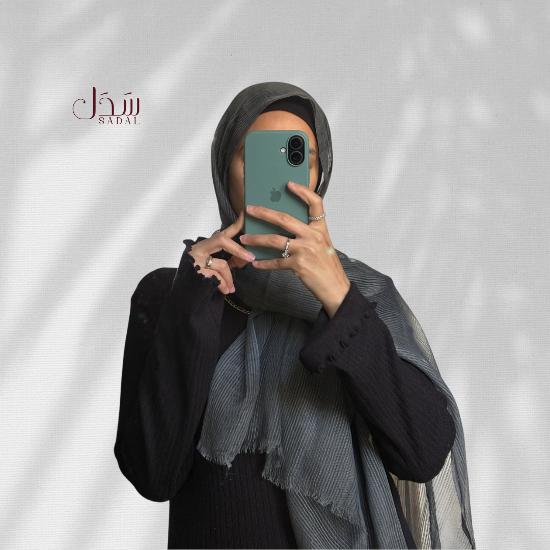 Messy Chiffon Scarf  (4 colors)